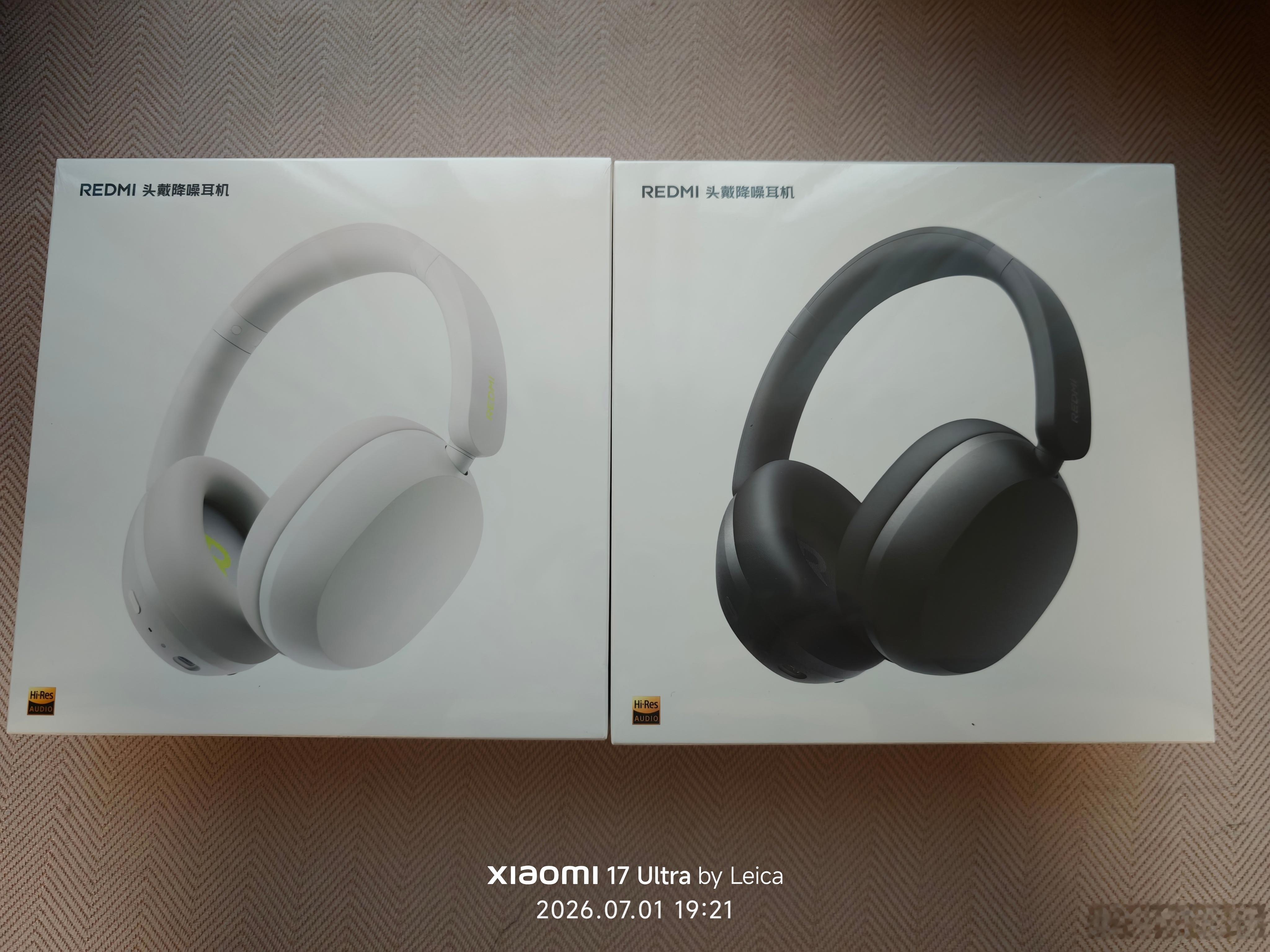 REDMI的头戴降噪耳机收到了……redmi头戴降噪耳机付卷卷爱粟付卷卷