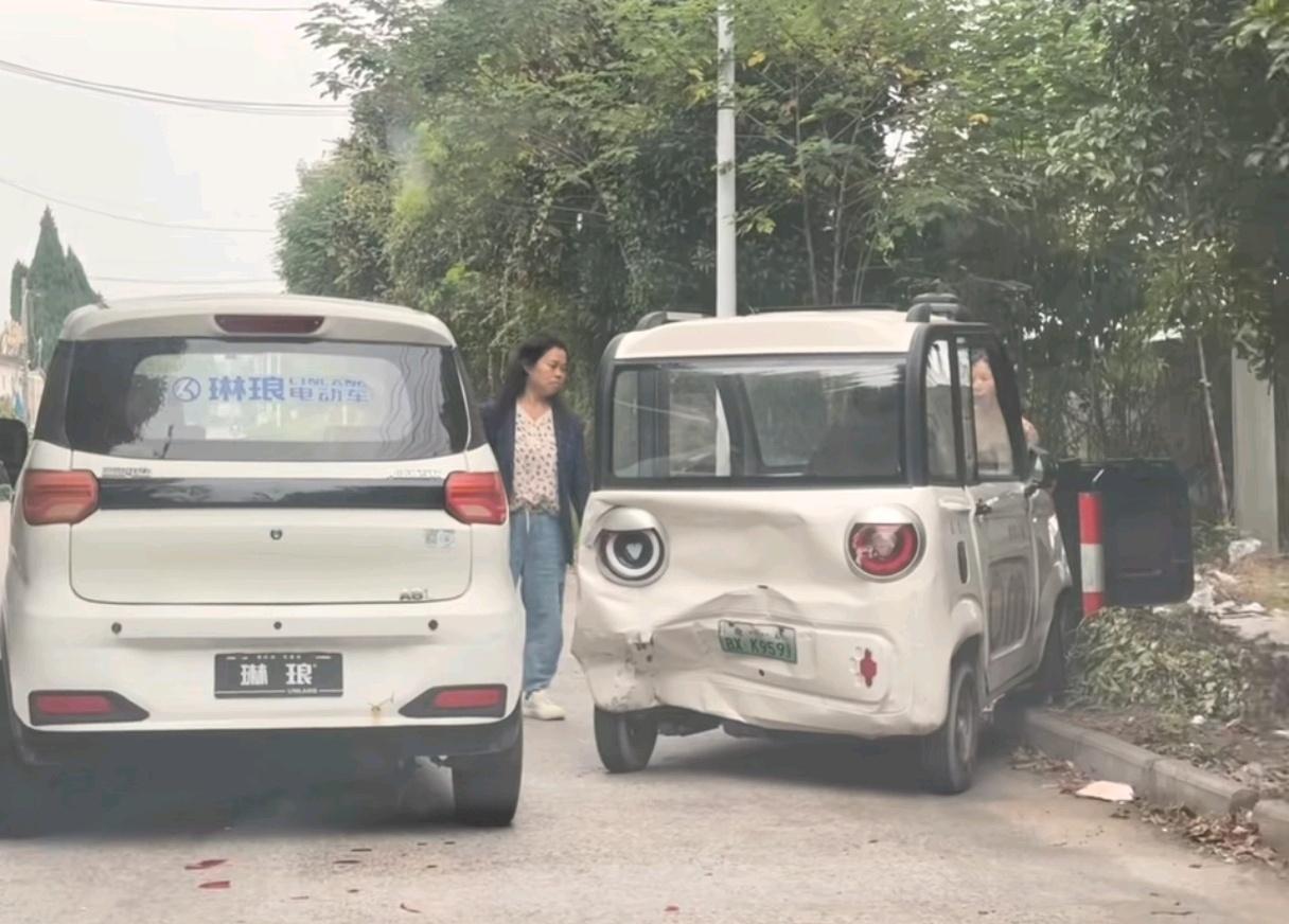 老头乐被撞的鼻青脸肿 ​​​