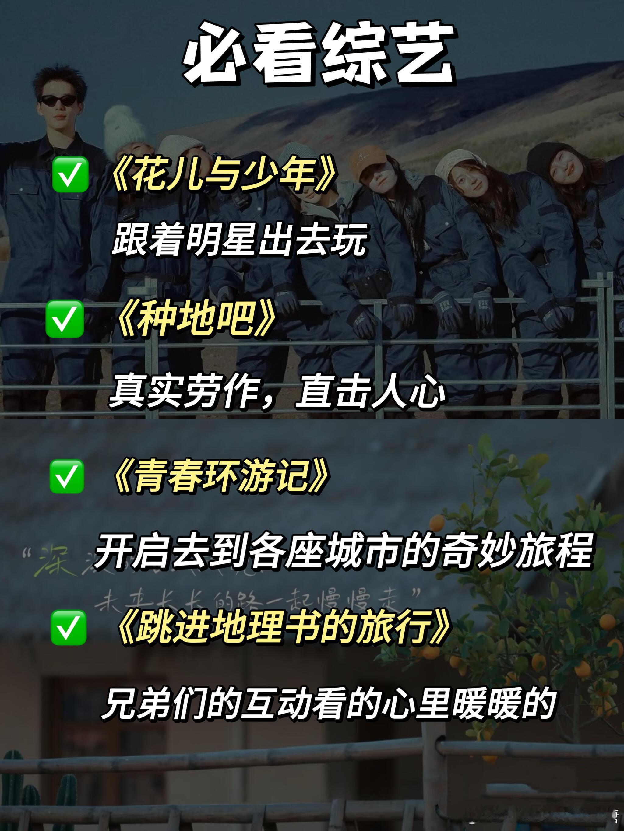 不想看书的时候就看看这24部综艺 ​​​