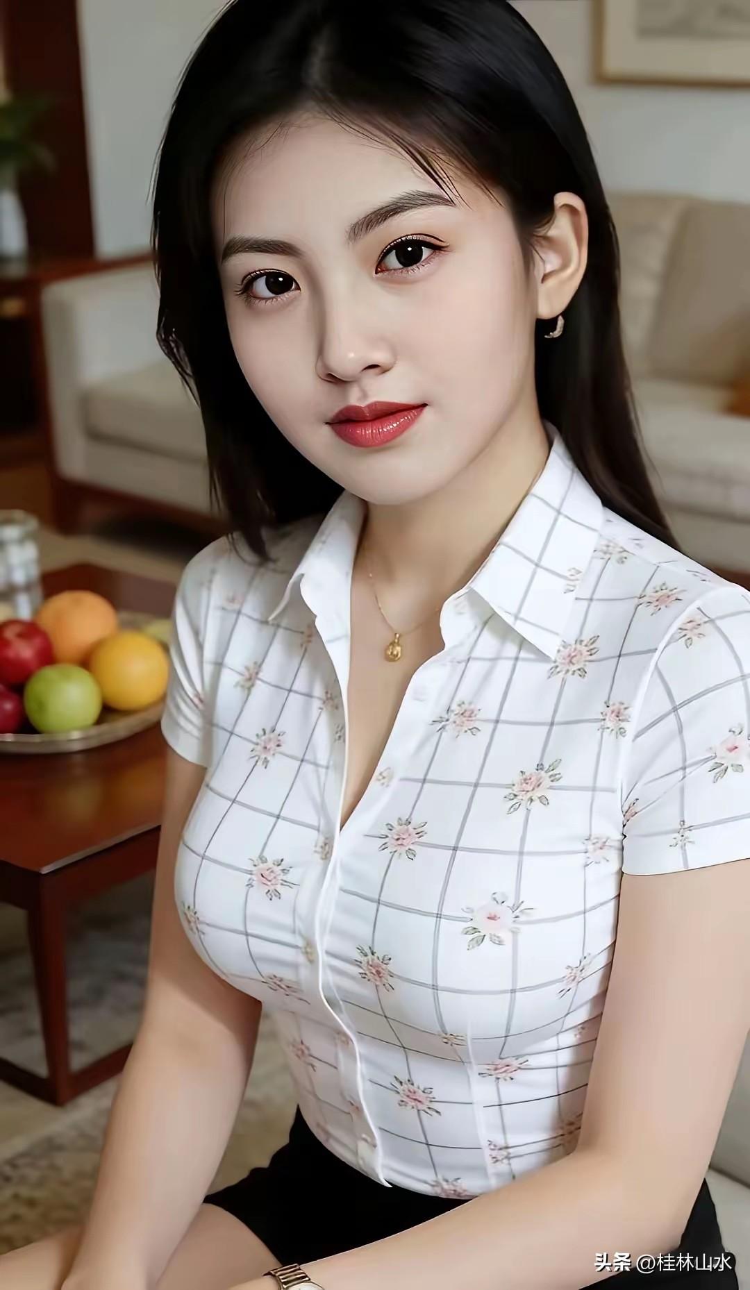 青纯甜甜美女，气质满满很雅！东方清甜