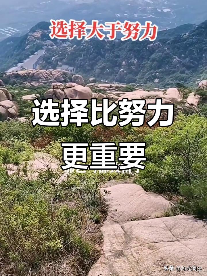 当然是选择重要，很多人埋头苦干，日夜奔波，最后却收效甚微。
不是不够勤奋，而是方