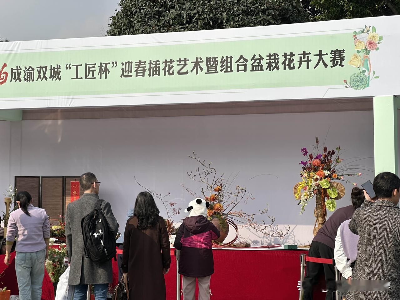 12月28日，重庆动物园的盆景艺术插花展，全新上线，争奇斗艳，创意丰富多彩，大开