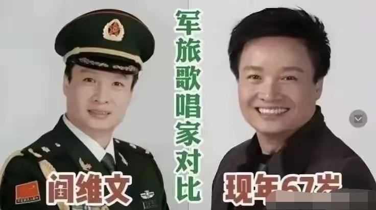 翻看这组军旅歌唱家新旧对比照，满满的回忆瞬间涌上心头。梦鸽身着礼服军装放声高歌，