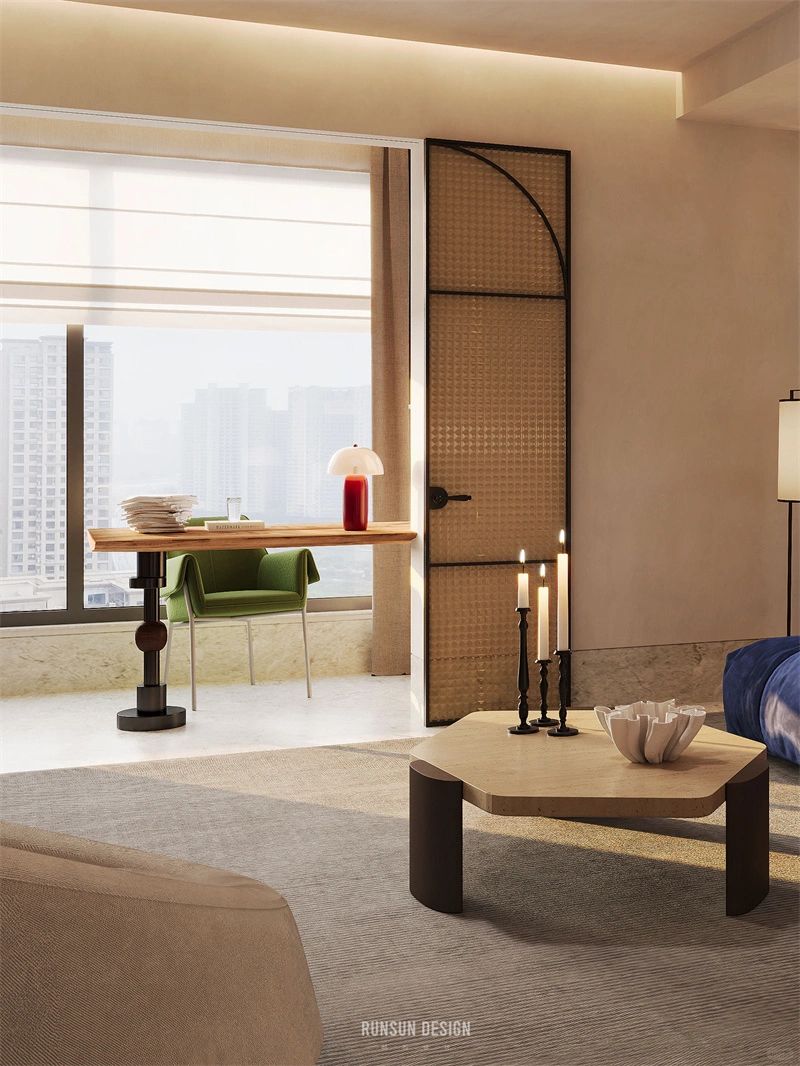 打通闲置阳台秒变书房？！隔断打造1房多用