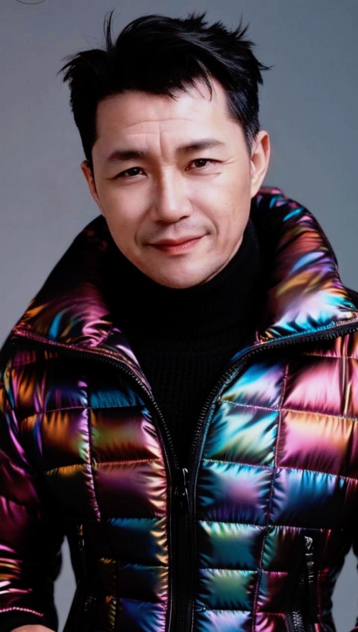 AI幻彩羽绒服写真 随变ai随便玩