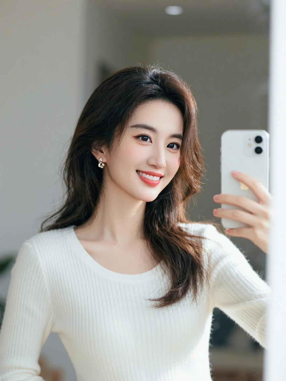 镜前自拍 抖音ai创作 女性魅力 随性穿搭 好物推荐🔥