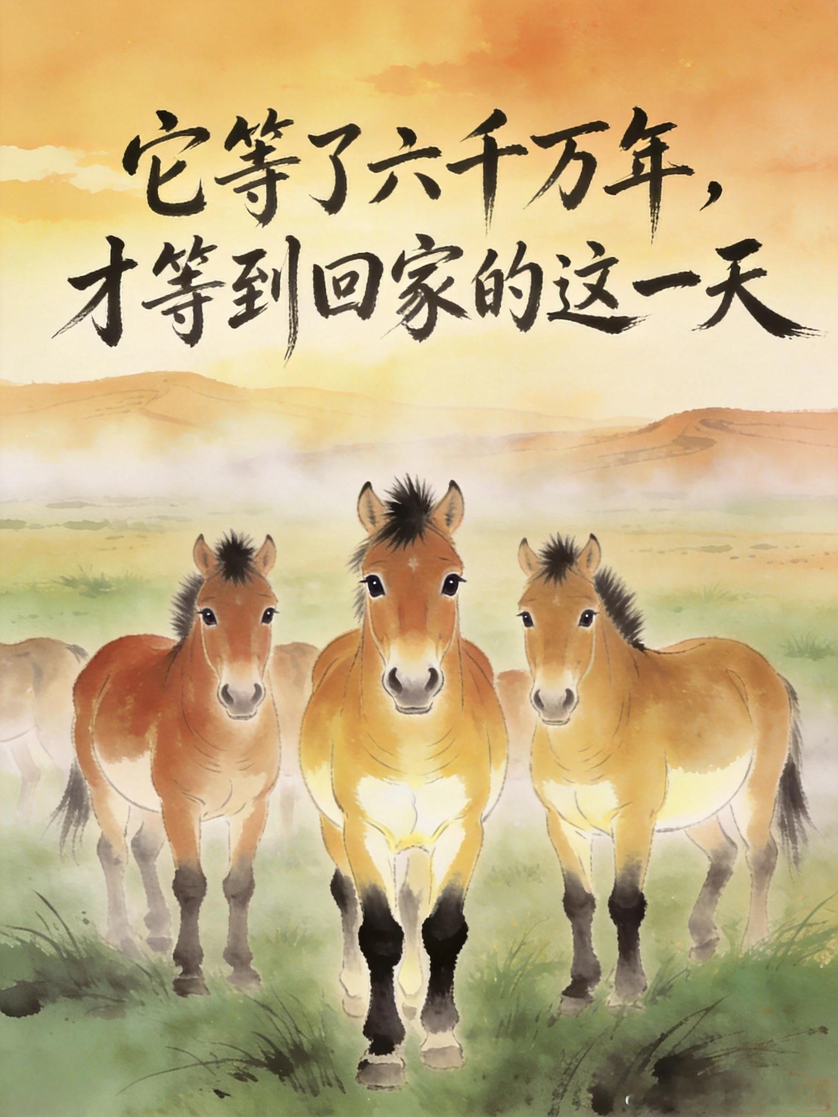 年度最想守护的“荒漠憨憨”：普氏野马，正在归队你知道地球上唯一存活的野生马种是什