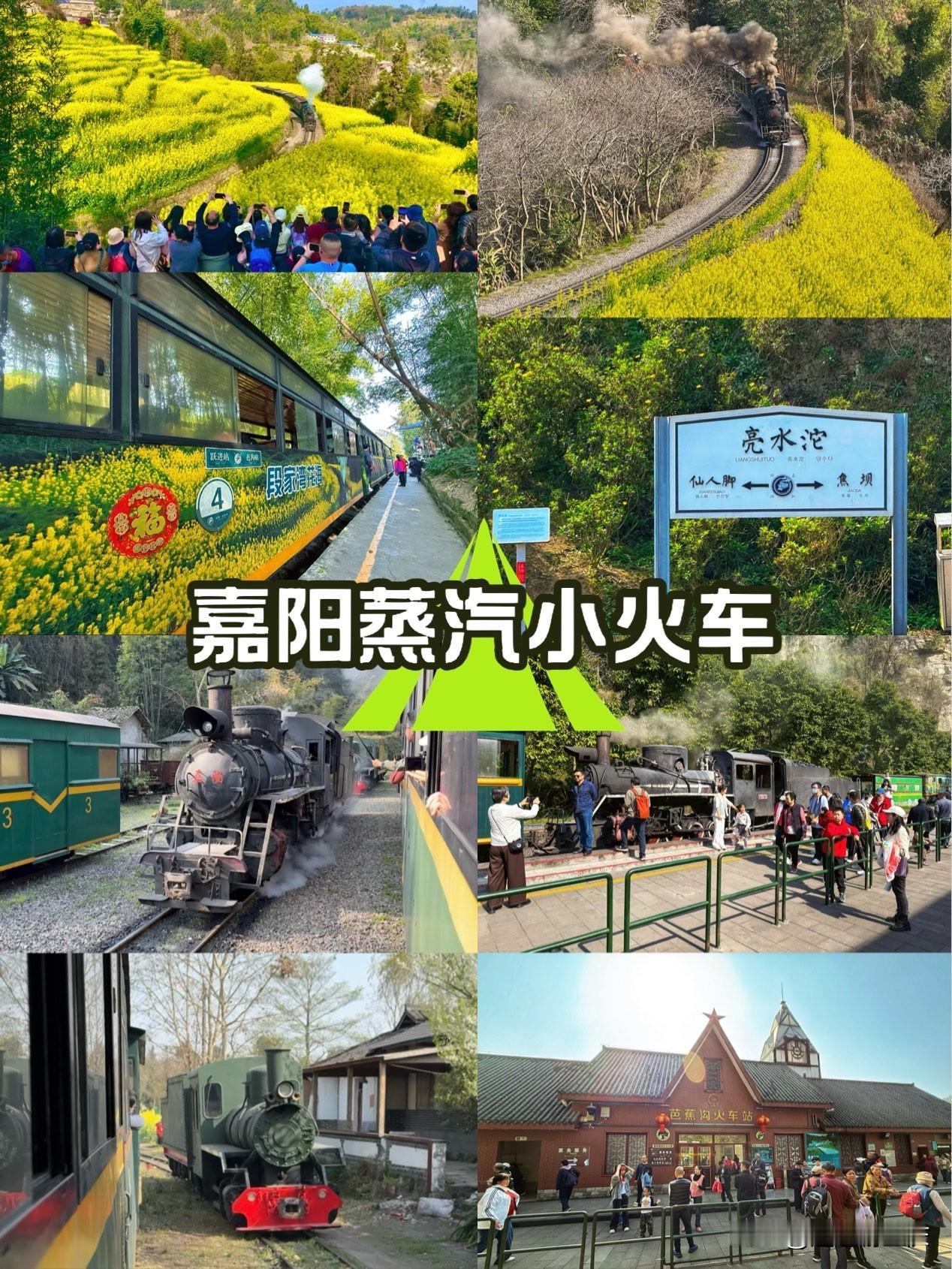 起点：跃进站上车，段家湾、菜坝子、亮水沱随手一拍就是明信片！  
满眼金灿灿的油