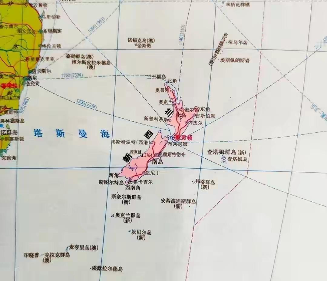 从新西兰出发，往任何一个方向走上两千公里，你还在海面上。连一块别人的陆地都碰不到