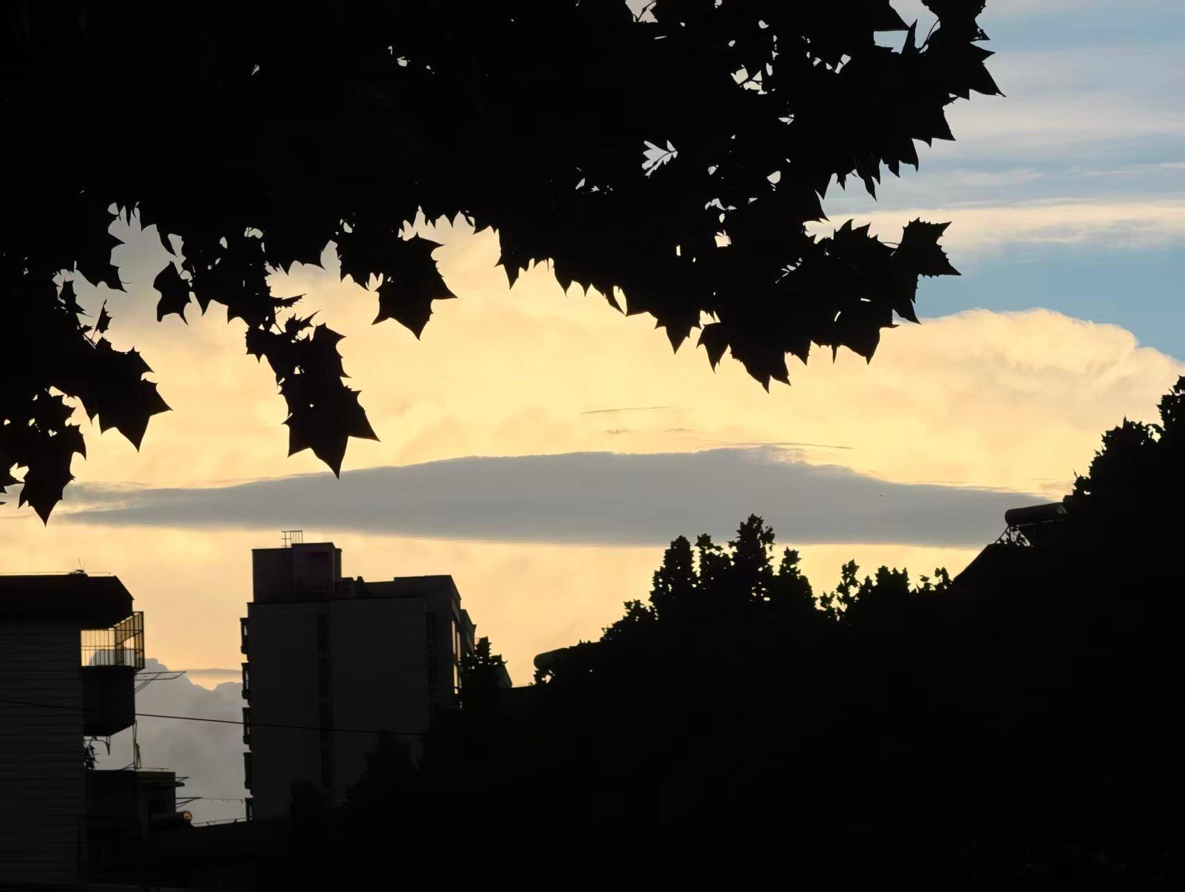 最近南京城的天气也太奇怪了！！今天明明报了没有雨，结果哗啦哗啦下了三场暴雨晚上这