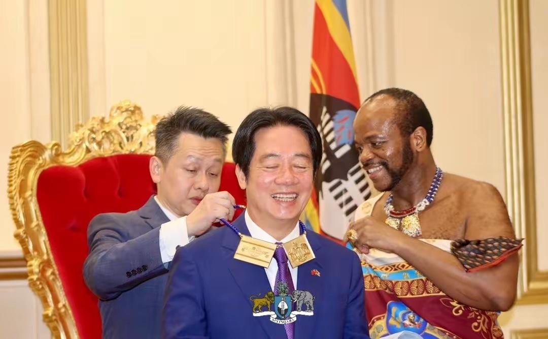 近日，台湾赖桑以偷渡般的方式窜访非洲部落。据台媒披露，赖桑此行准备了五头牛赠给国