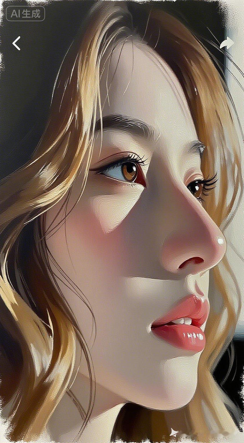 梦幻少女，AI生成的唯美画卷，细腻的笔触，温柔的神情，仿佛置身于童话世界。