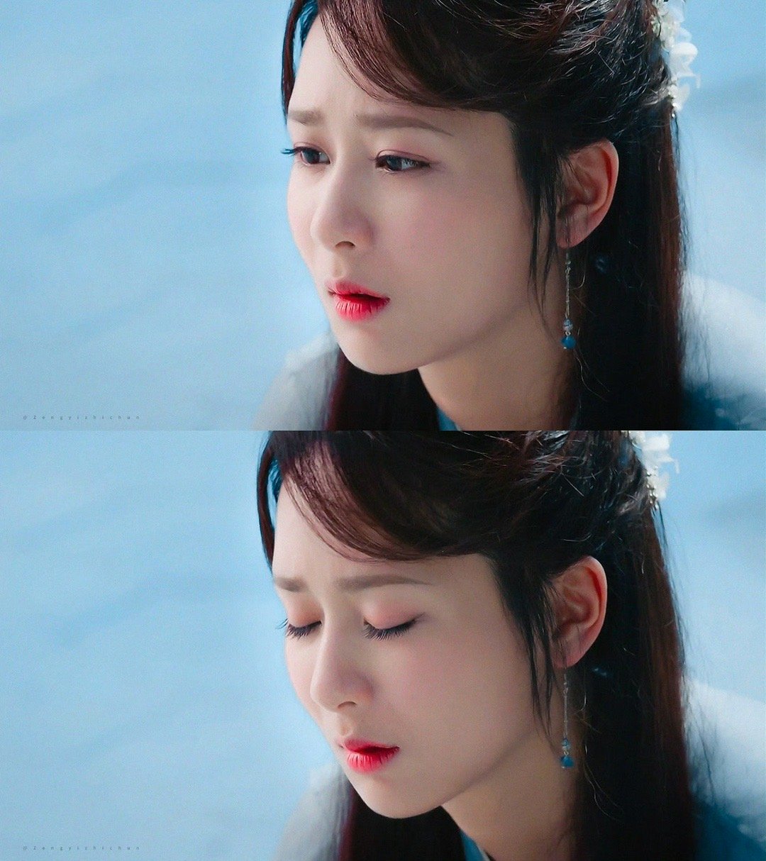 杨紫玉兰花开君再来 💜杨紫董竹君 晚霞照在你身上，就是光与温柔的相遇！𝒯𝒽