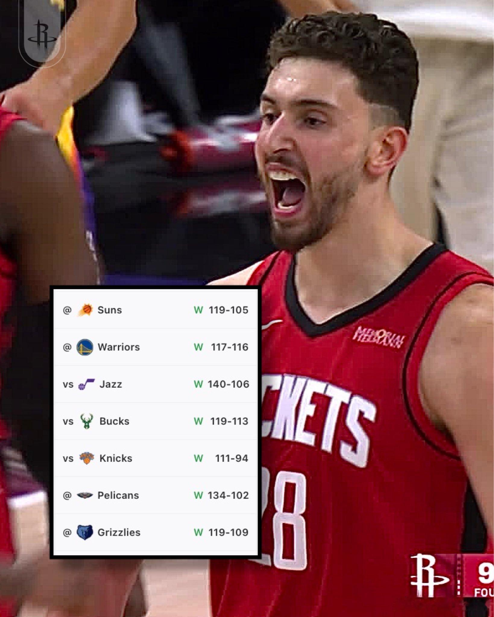 恭喜火箭逆转太阳🔥取得赛季最长的7连胜！战绩已经追平湖人啦～大家满意吗？？nb