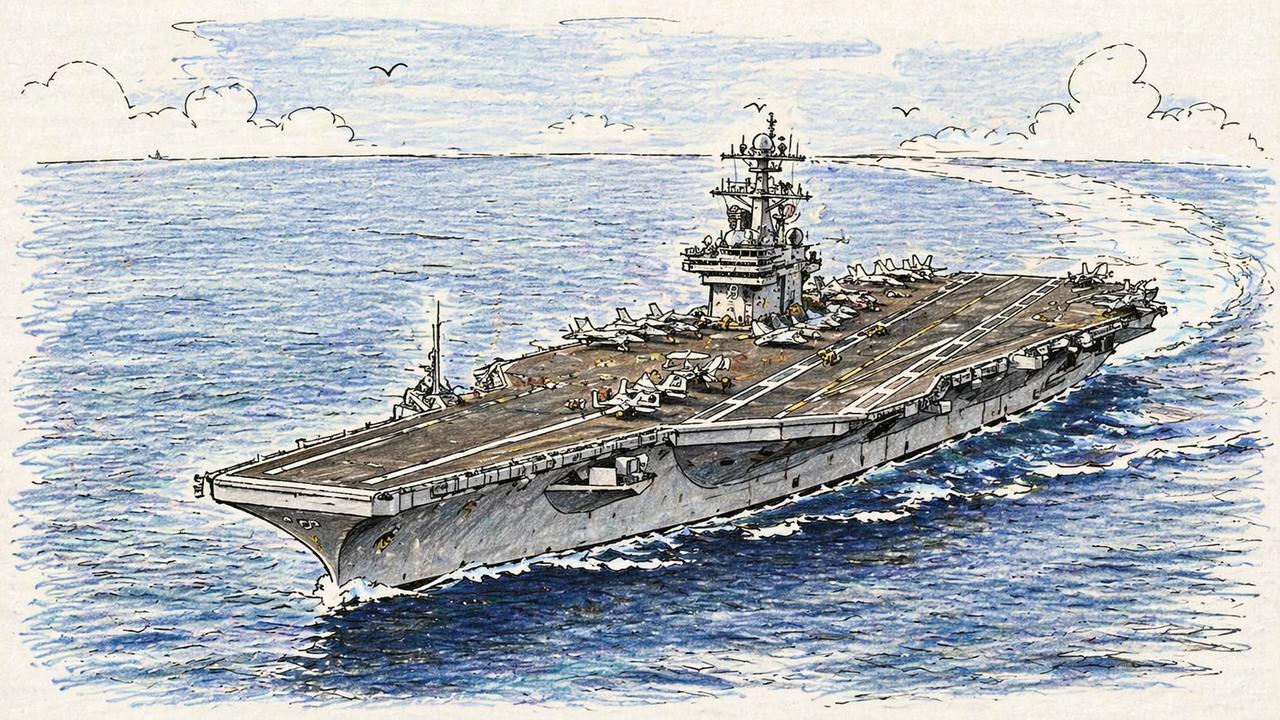 三艘航母同时压境，特朗普说"别催我"，又说"时间在倒计时"。
这两句话搁一块儿，