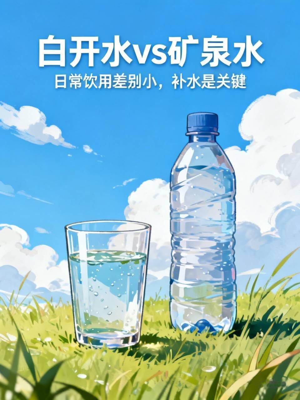 之前刷到好多人掰扯白开水和矿泉水谁更健康，争得面红耳赤，说什么矿泉水矿物质多喝了