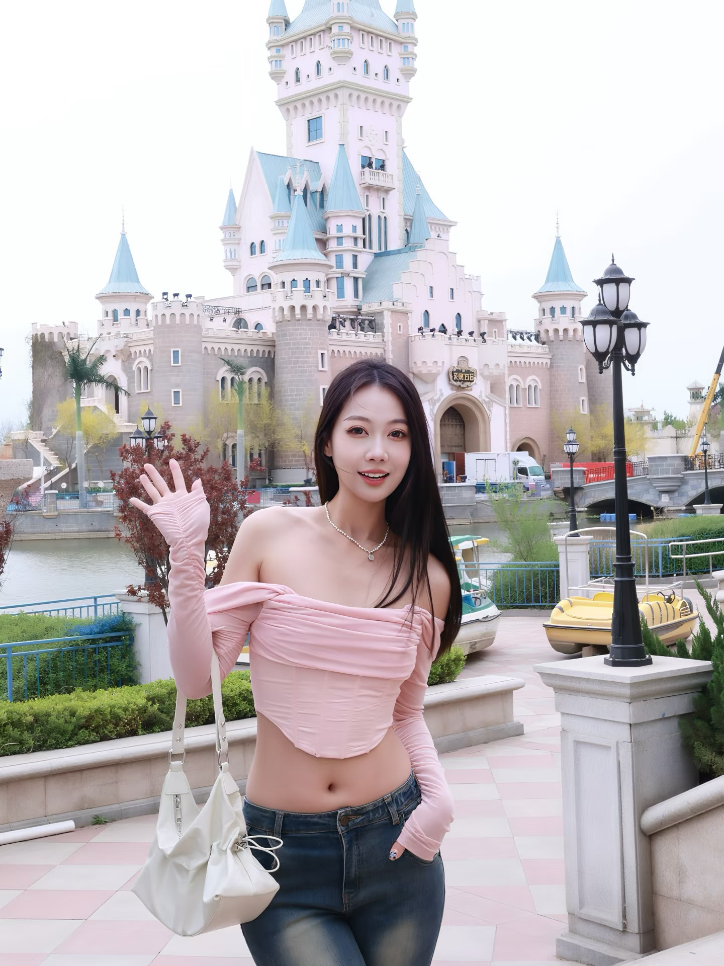 在游乐园拍到人生照片🏰