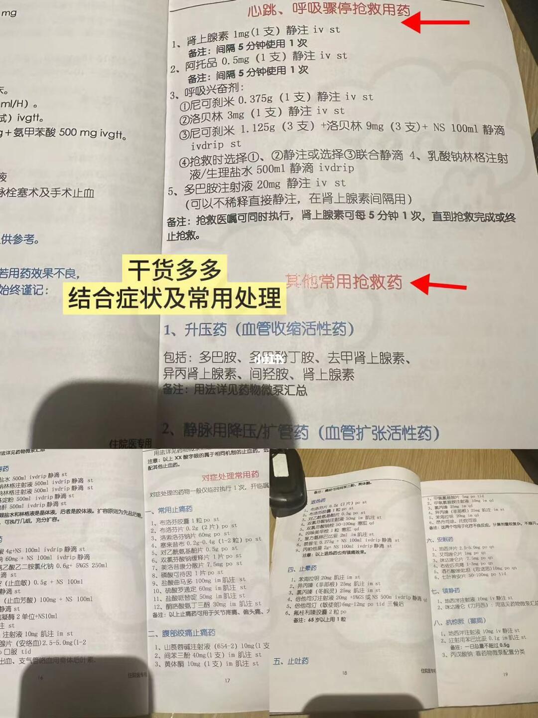 值班遇见常用症状处理