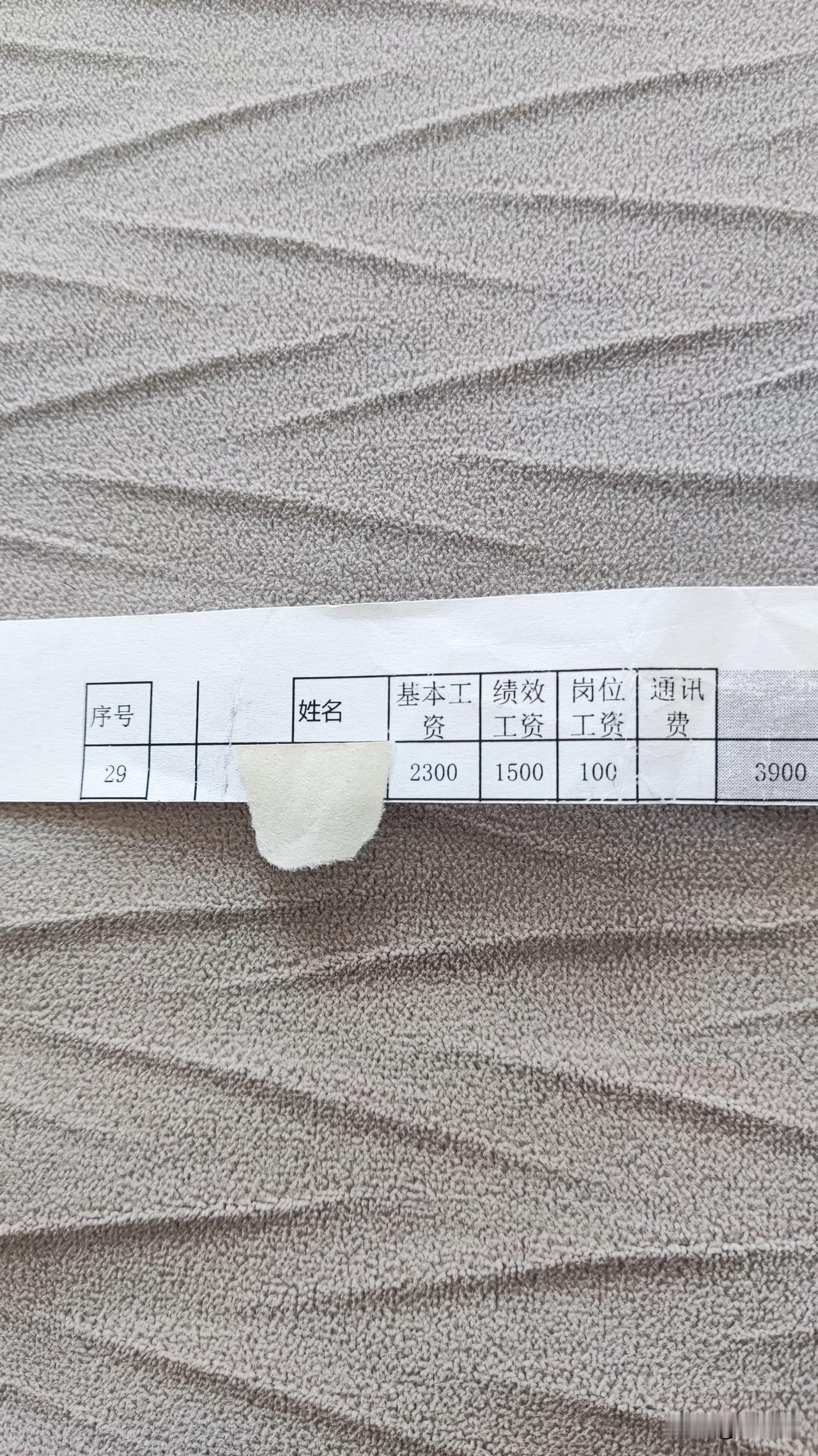 一张泛黄的工资条
我推开老板办公室的门，他一脸错愕的看着我，我说明了来意，他没说