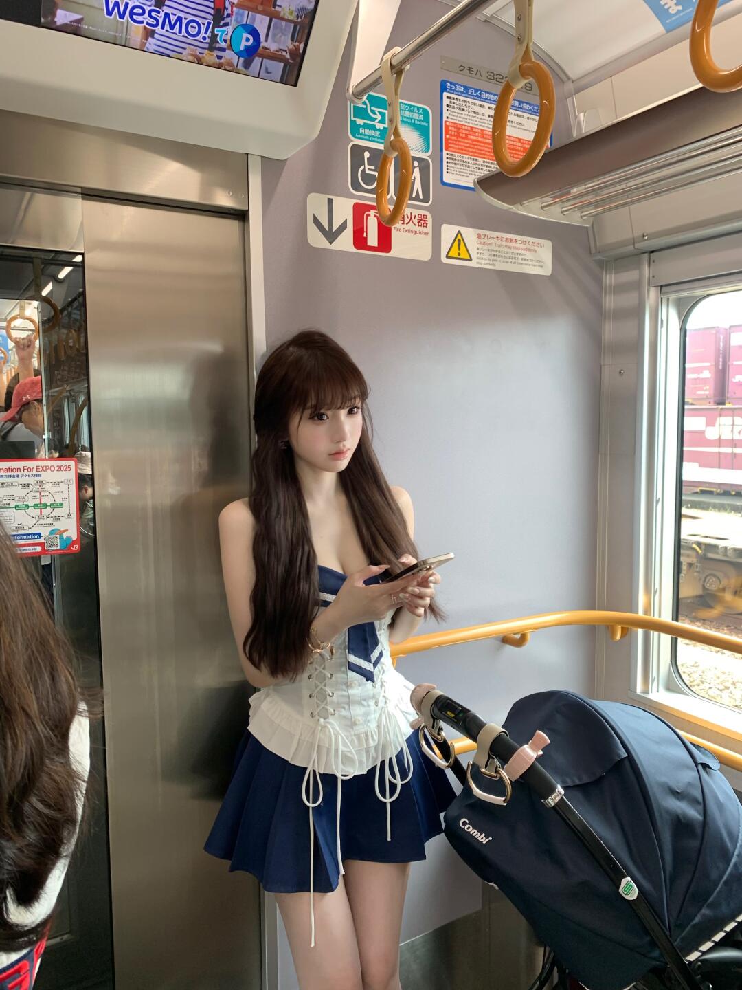 捞一下大阪地铁遇到的小姐姐