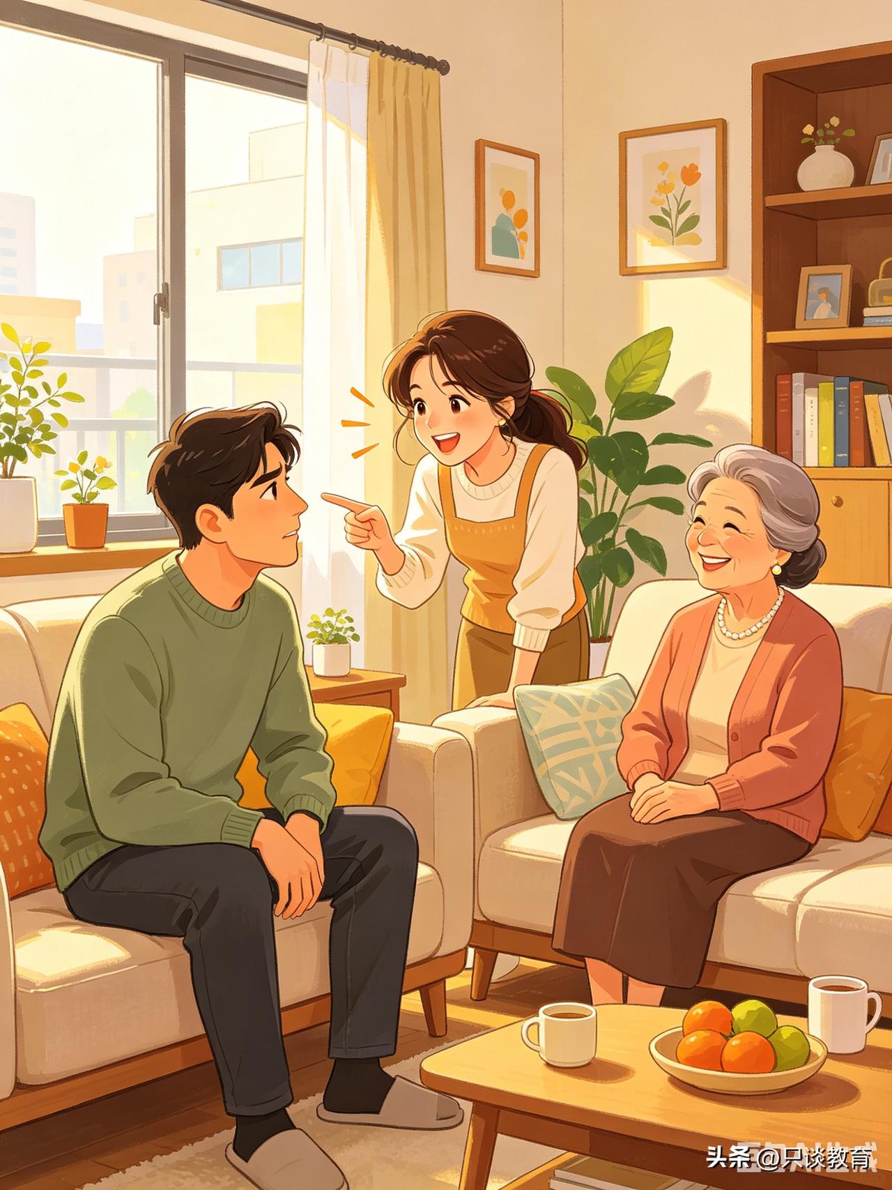 丈母娘来串门，老婆气场瞬间拉满。

平日里，老婆性格随和，凡事都好商量，很少敢与