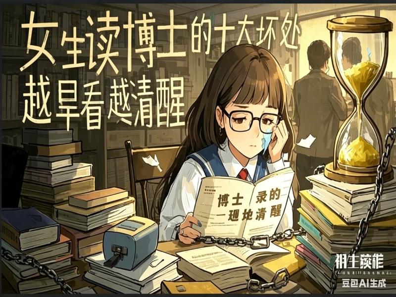 “读博士，毁了女儿的青春和人生。”
这是我听到的一位母亲的真心话，带着绝望的色彩