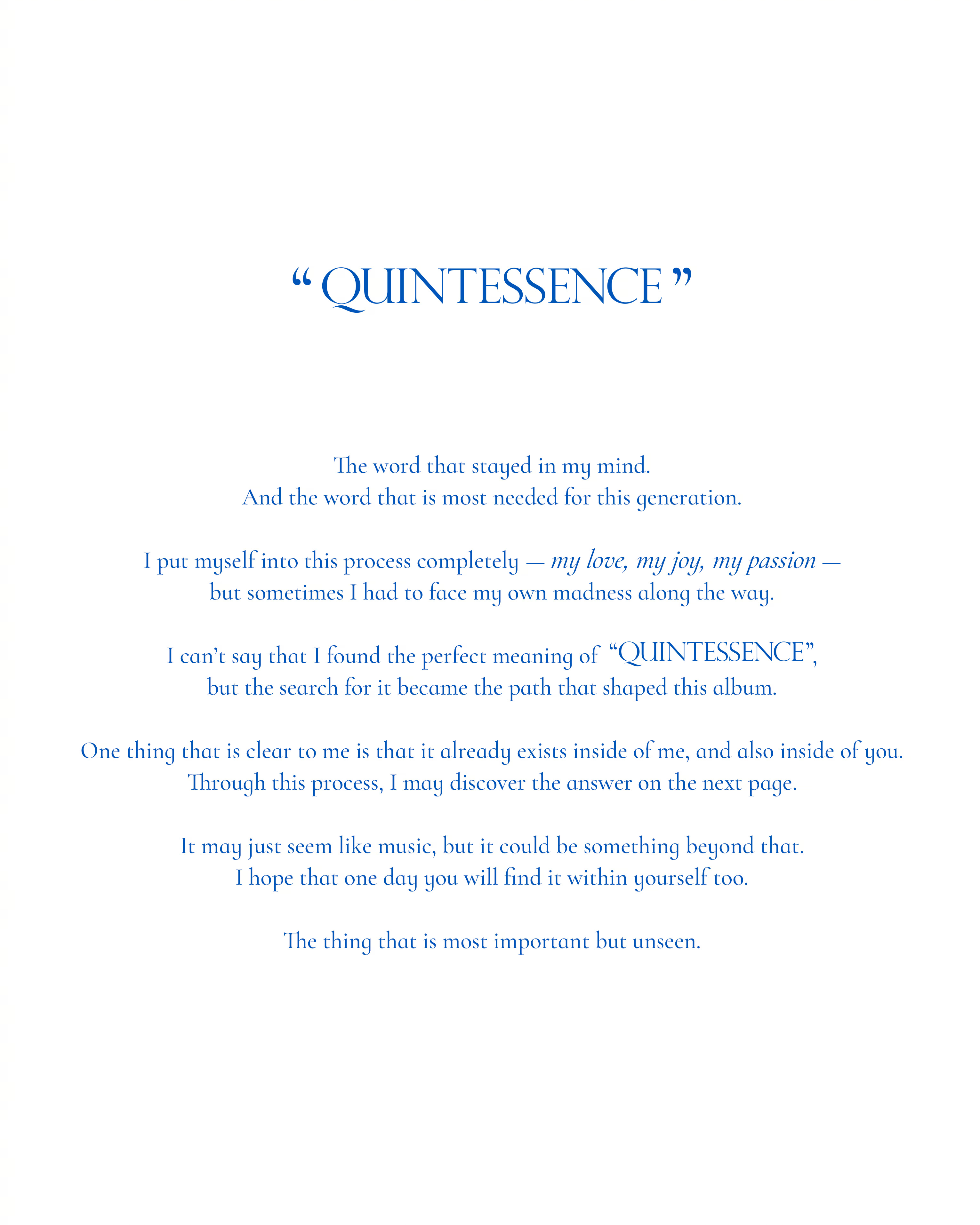 【Twi】BIGBANG TAEYANG官推更新，"QUINTESSENCE" 