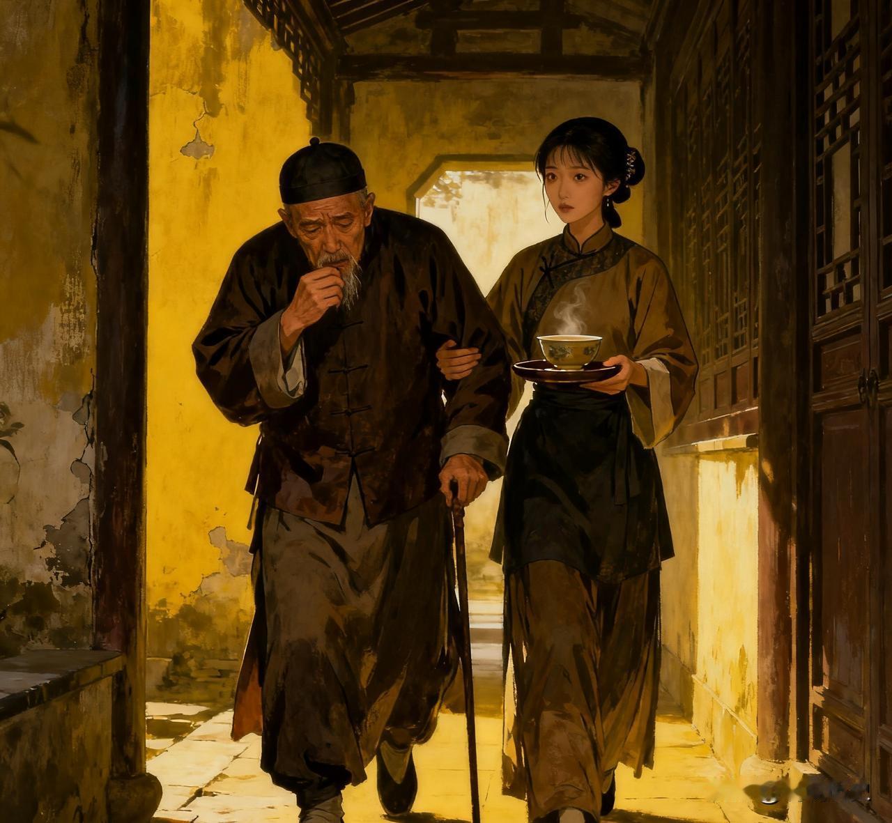 62岁张财主，娶了19岁的小媳妇月红。一天晚上完事后，张财主摸着她的头发说：我这