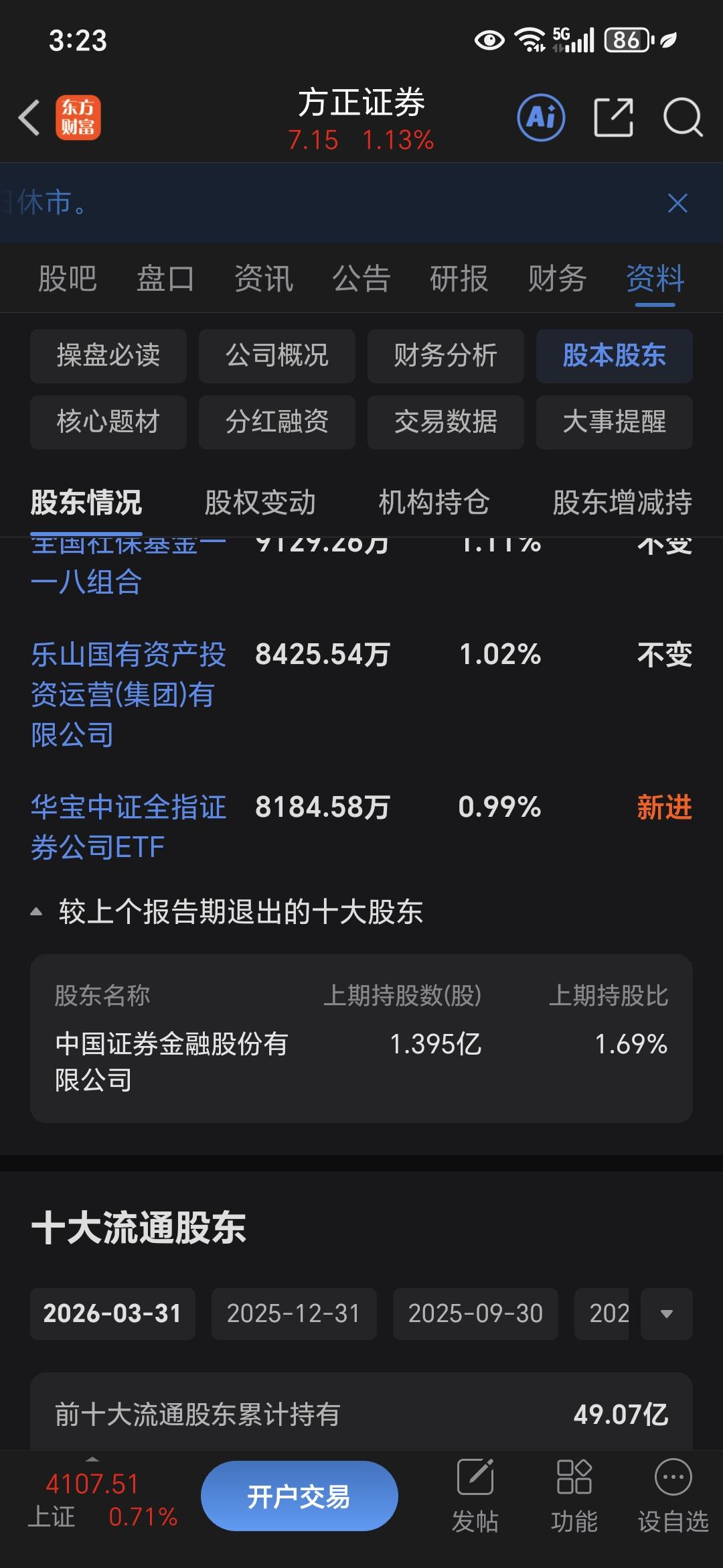 证金2026Q1集中砸证券股，就是一季度指数不涨、券商领跌的核心原因；而且——有
