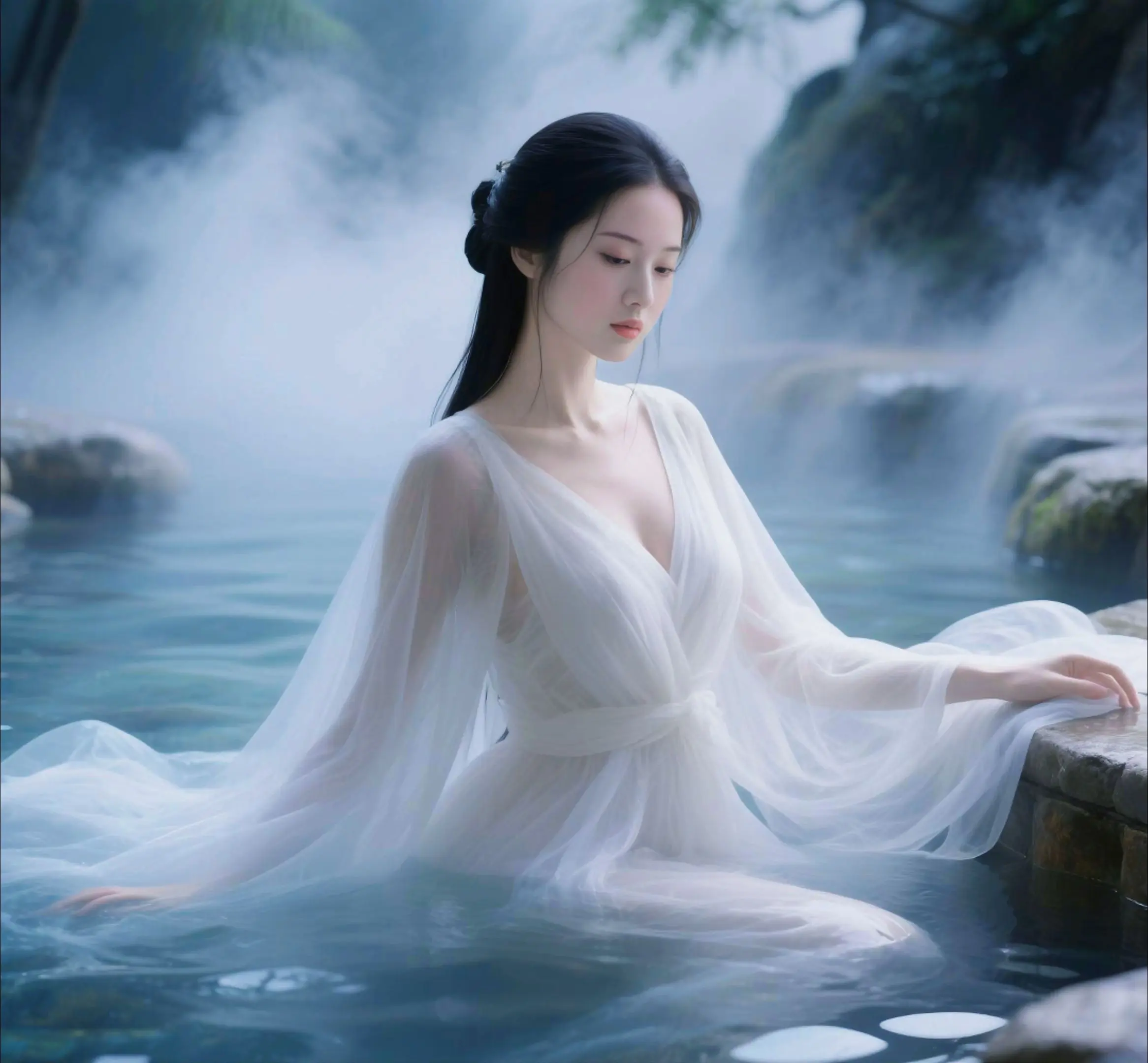 美人如画。如果用deepseek来写剧本，AI技术来制作电影，电视剧...