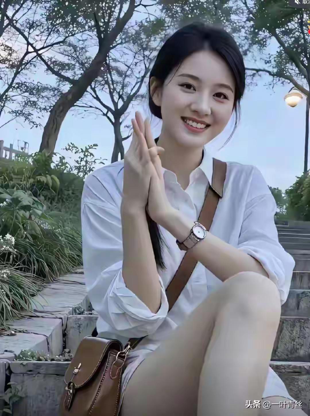 元气少女在公园的清新时光🌿😊