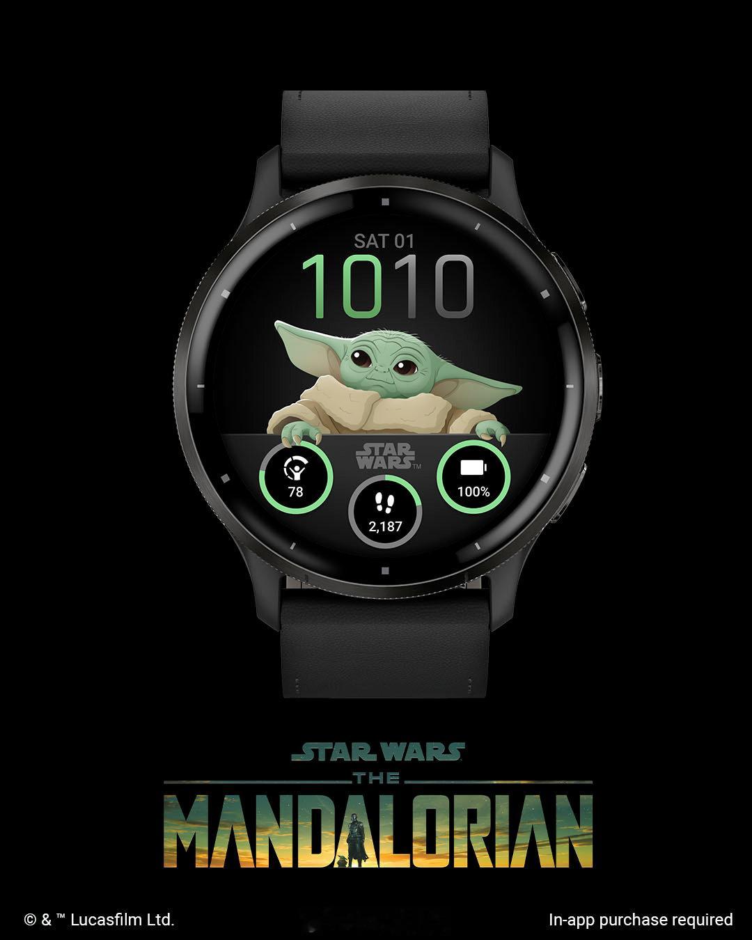Garmin 佳明的新表盘，包括星球大战、漫威、米老鼠……#佳明# #星球大战#