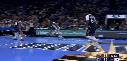 恢复的不错！锡安今天生龙活虎！
在今天NB季中锦标赛鹈鹕对阵独行侠的第一节比赛中