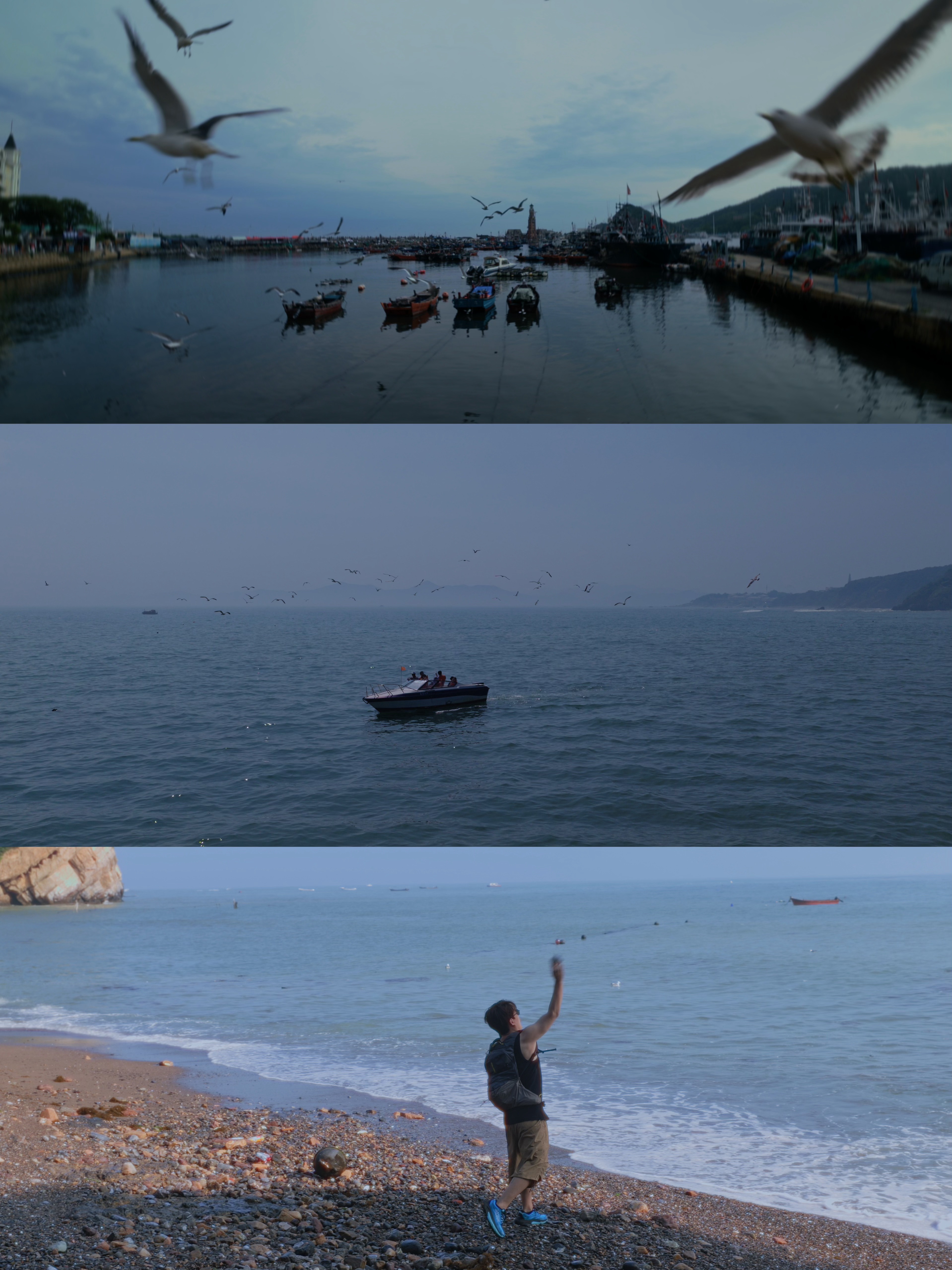 这样好像更洋气一些，俩王的大连留念。🌊 