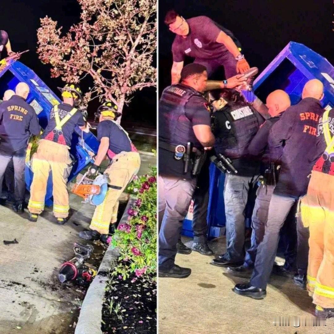 美国男子头朝下钻进捐赠箱，报警求助后窒息身亡！悲剧不是第一次
 
美国休斯顿这起