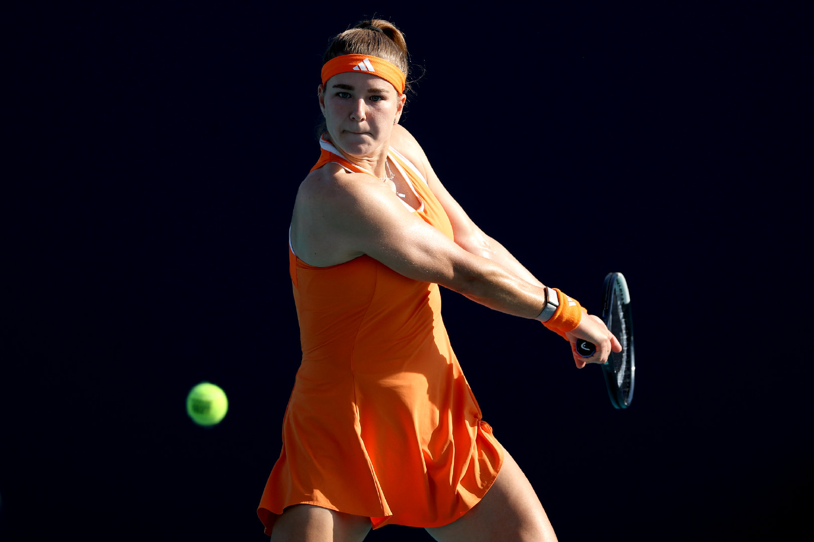 穆霍娃火力全开🔥WTA1000迈阿密站第四轮，13号种子穆霍娃开场连下10局，