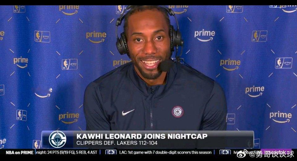 1月23日讯 今日NBA常规赛洛城德比，快船112-104战胜湖人。在赛后采访中