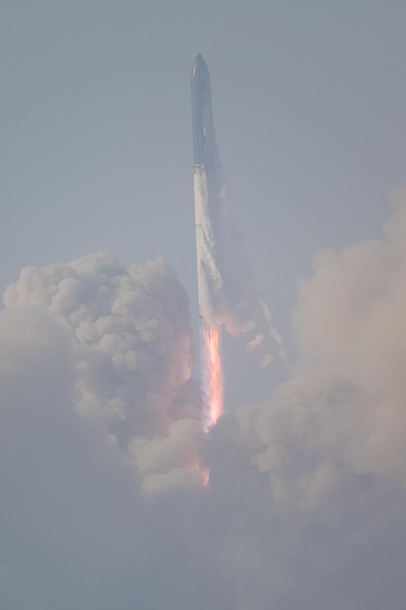 SpaceX星舰发射过程中的那些画面 ​​​
