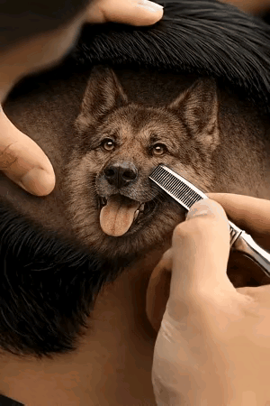 这哪是理发，分明是在创造艺术！