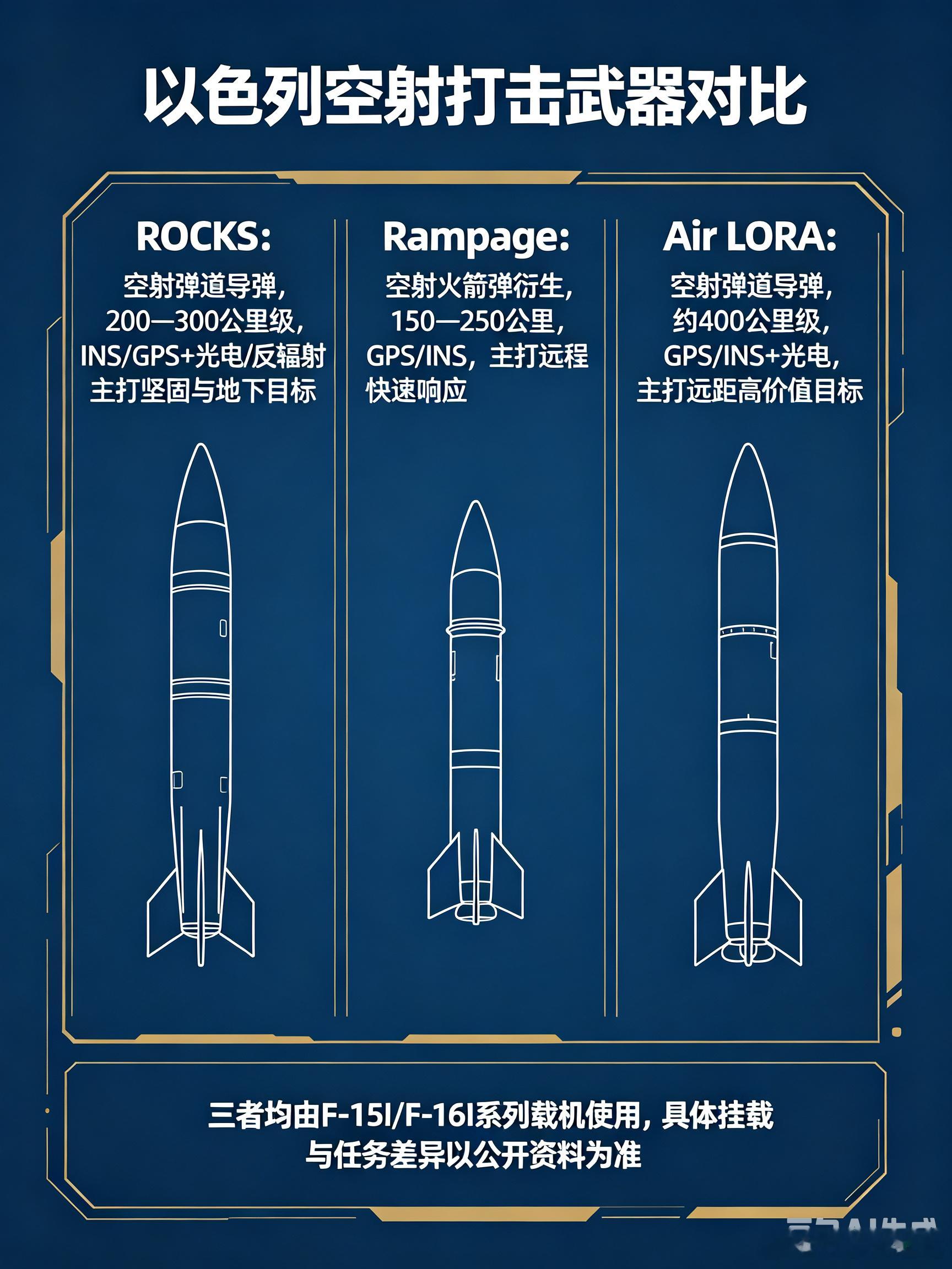 以色列ROCKS空射弹道导弹｜防区外攻坚利器以色列拉斐尔研发的ROCKS，是一种