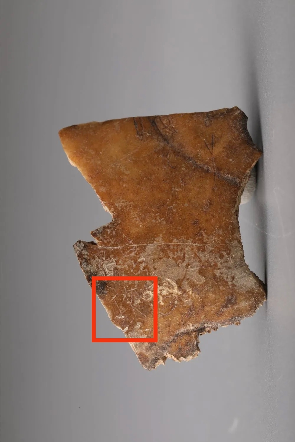 考古工作者在周原遗址发现的龟甲，上面刻有文王合字，也就是“玟”。有没有感觉古人写