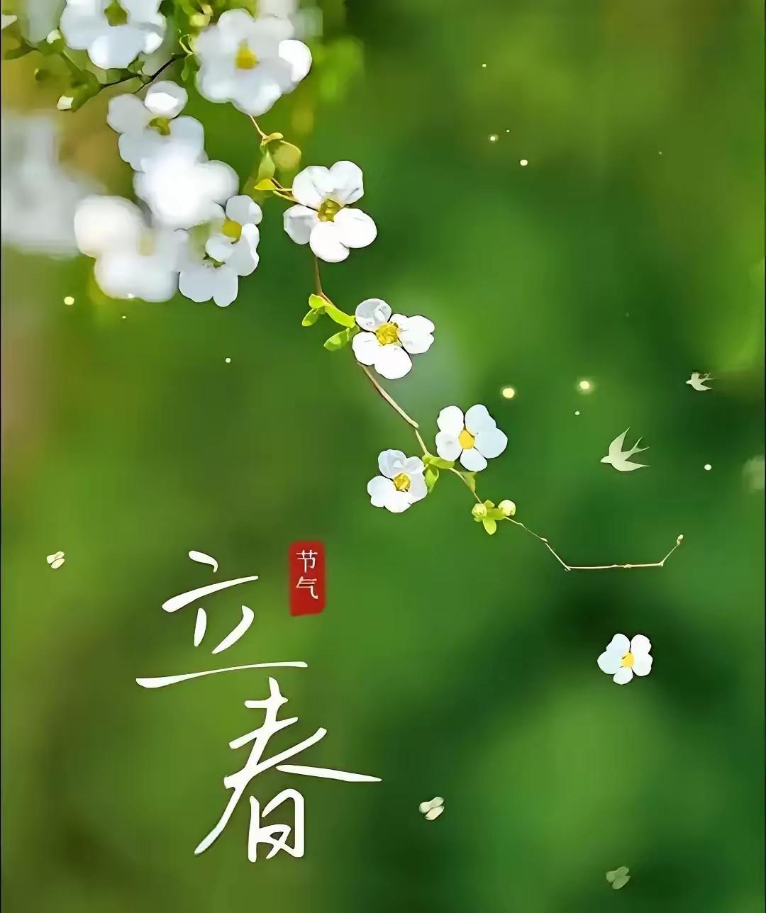 “立”是开始   春是希望
立春至    万象新
春是“一夜东风起，万山春色归”