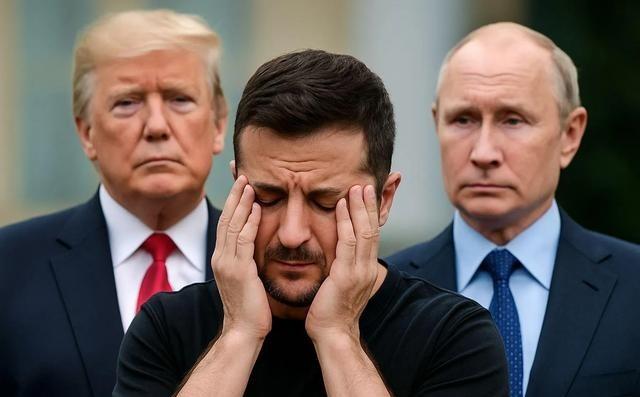 泽连斯基慌了，想求和了，但特朗普斡旋热情骤降，俄罗斯态度暧昧
乌克兰总统泽连斯基