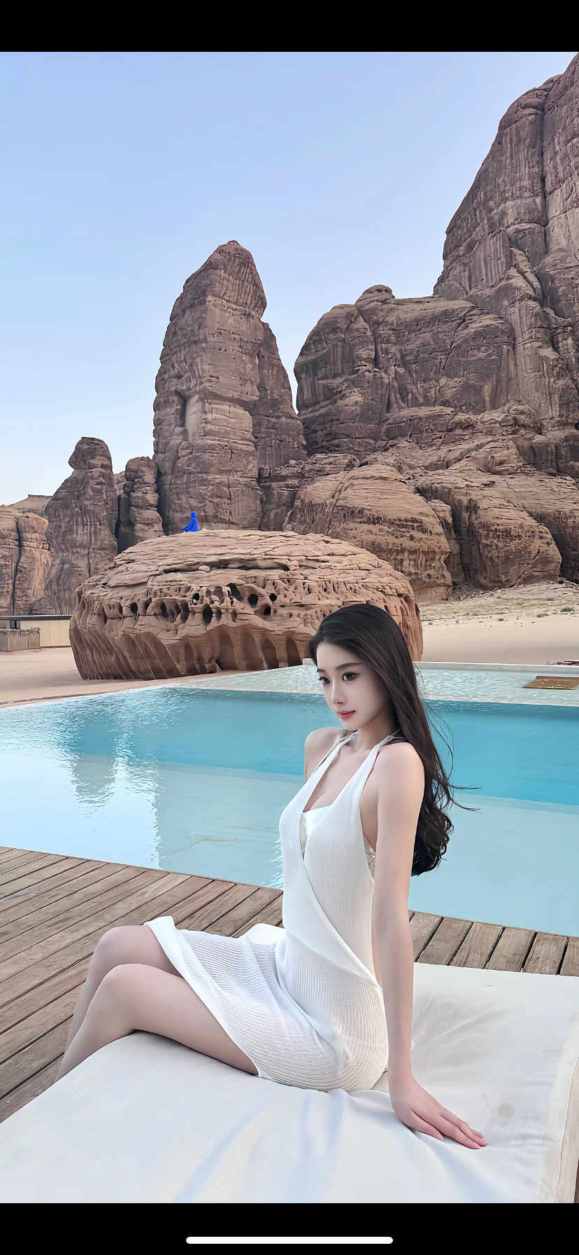 夏天最美的风景线在海边。 ​​​