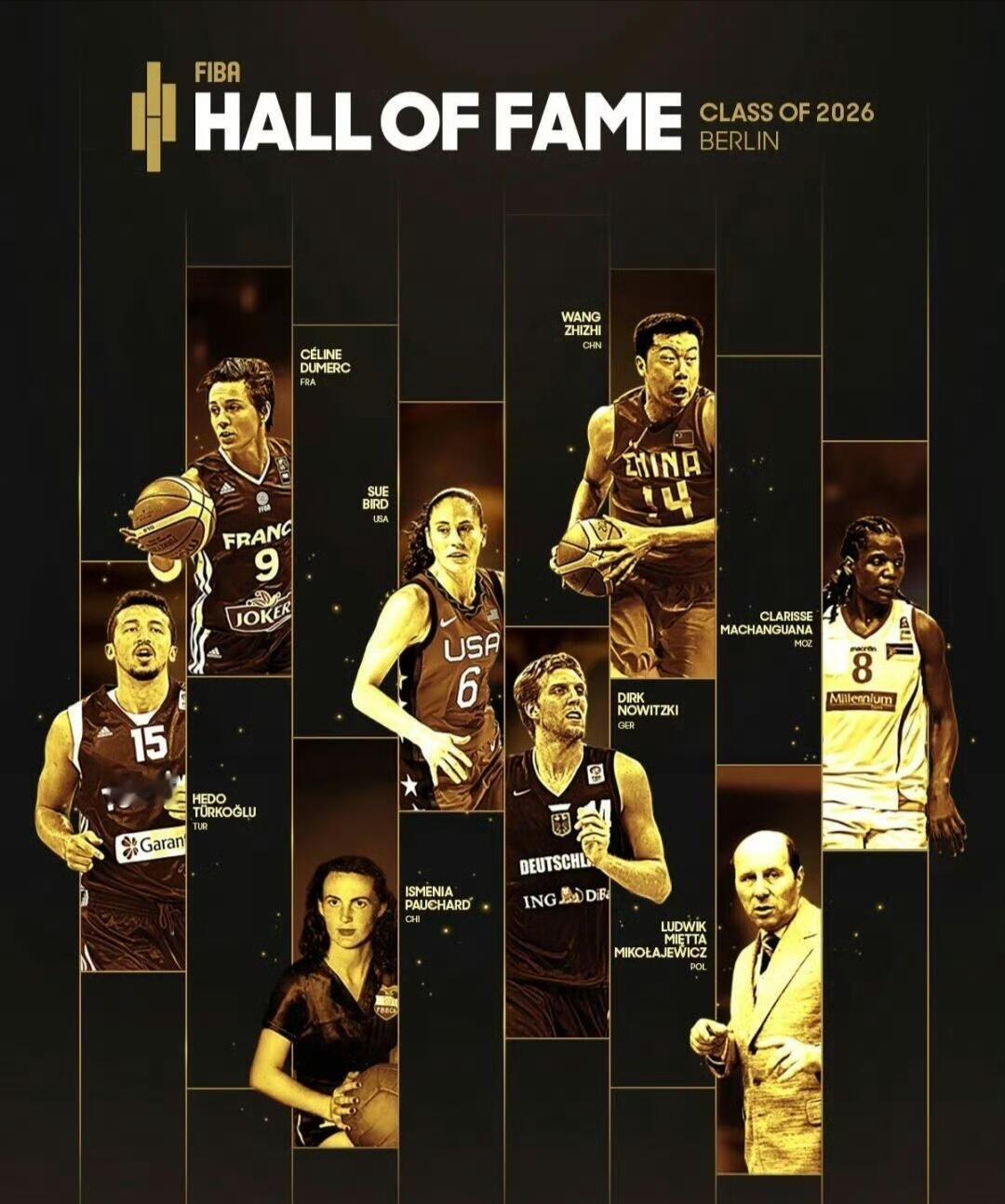 王治郅入选国际篮联篮球名人堂，篮协祝贺！恭喜王治郅，实至名归！