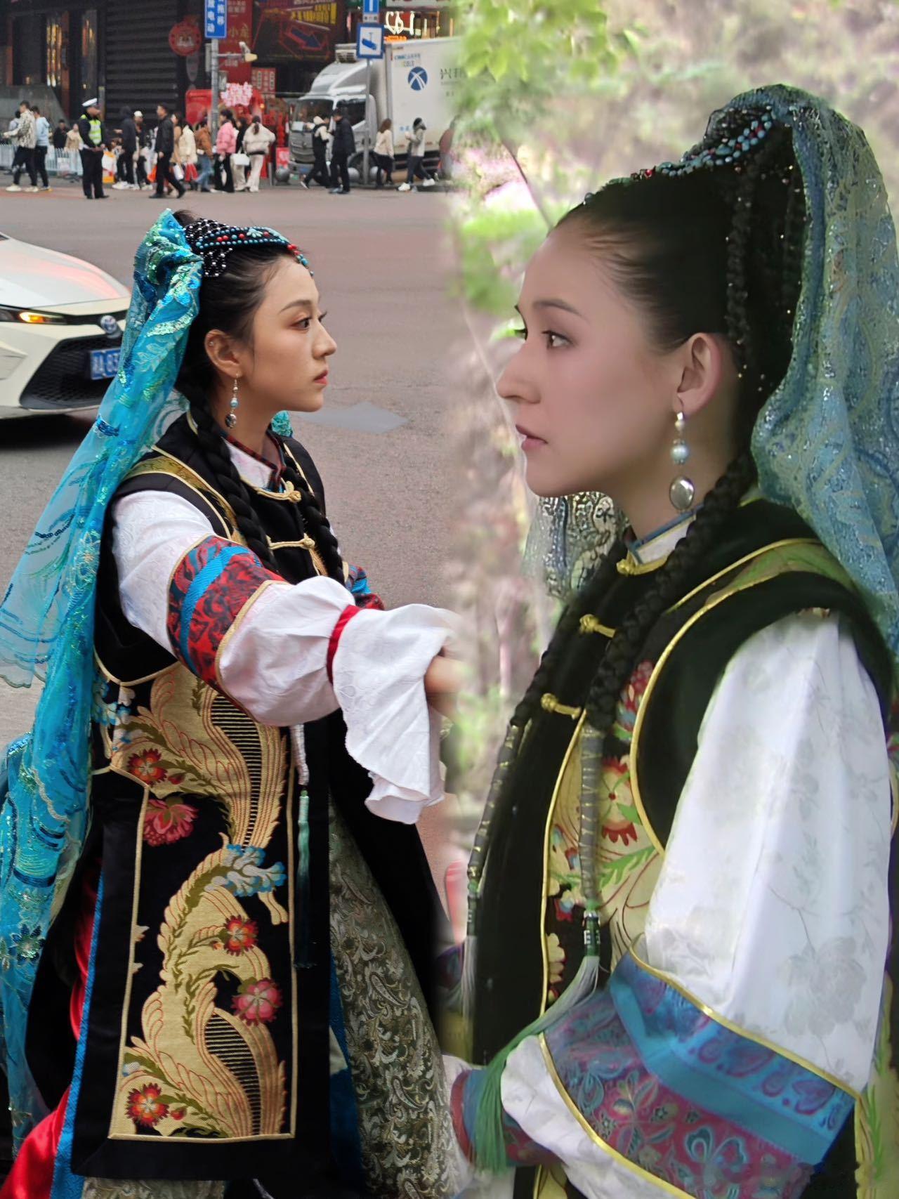 叶澜依不语只是一味送福气  看到叶澜依潇洒骑着电瓶车送福气，真的是太惊艳了。她没