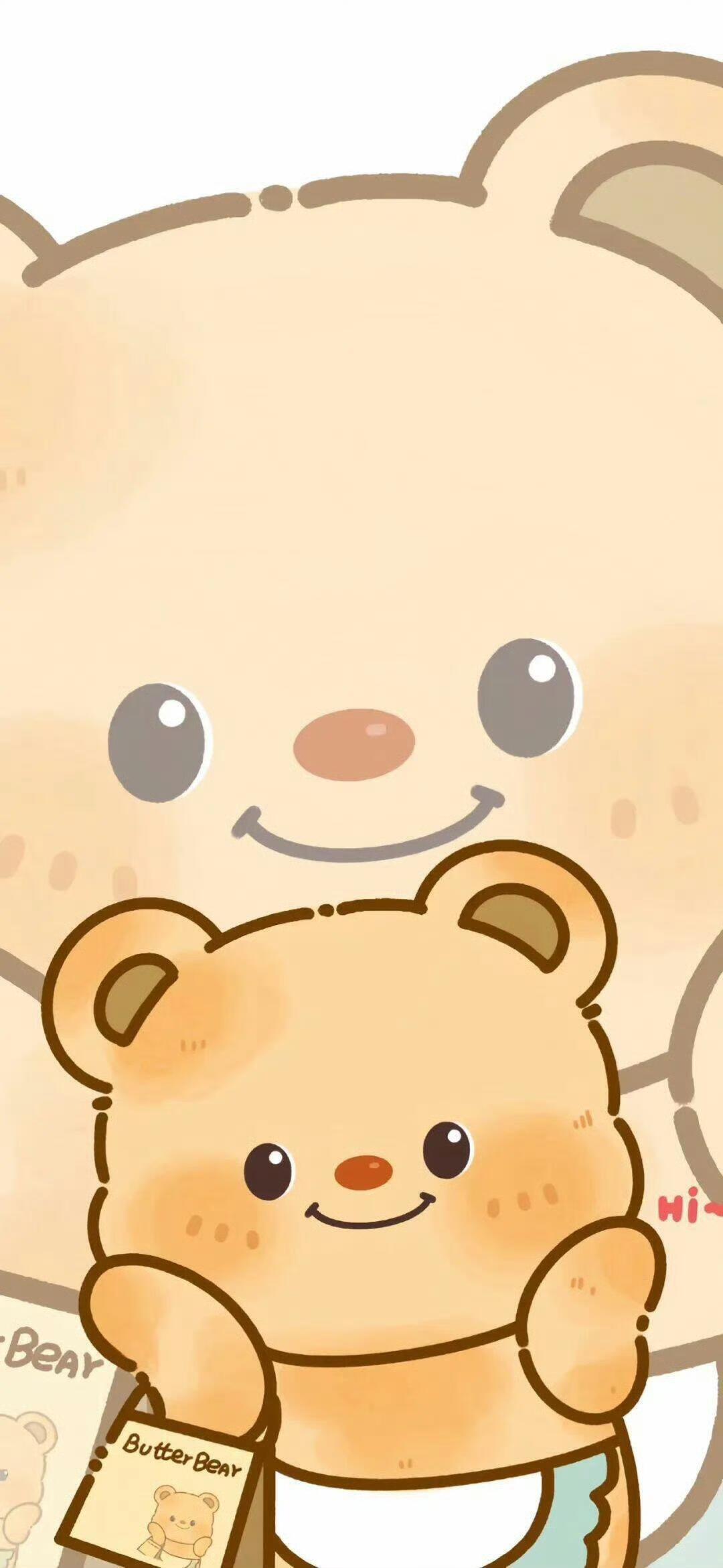 动漫壁纸｜可爱壁纸｜黄油小熊  