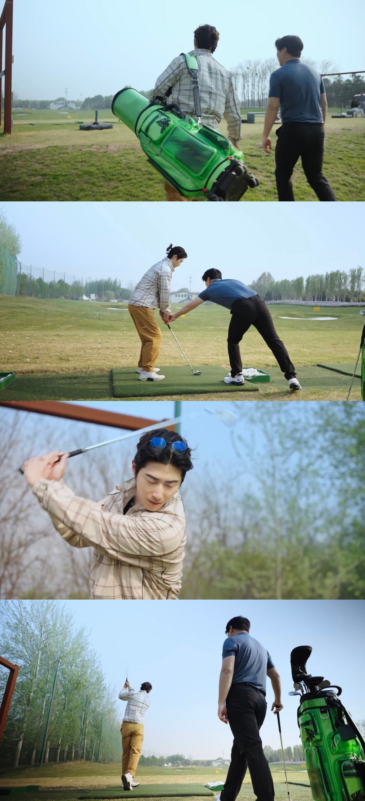 窦骁的度假氛围感给到夯窦骁的度假日常好充实！和好友相约球场、沐浴暖阳，自在松弛感