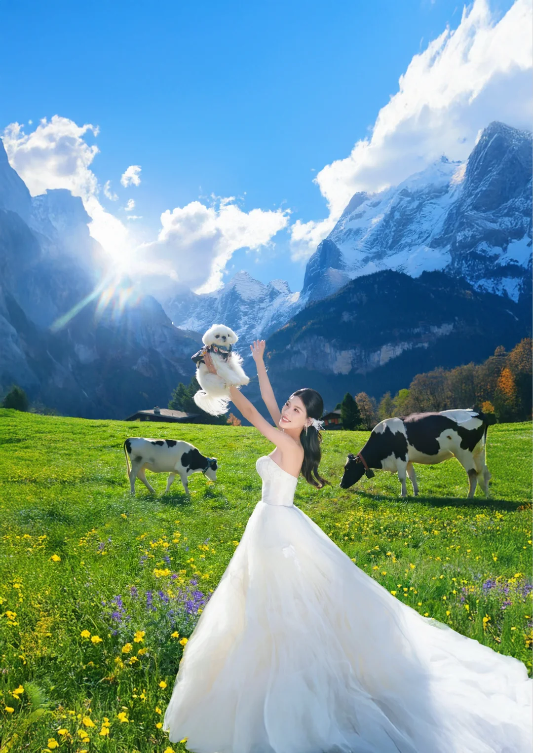 带着我的小马🐶去梦幻山坡啦🇨🇭