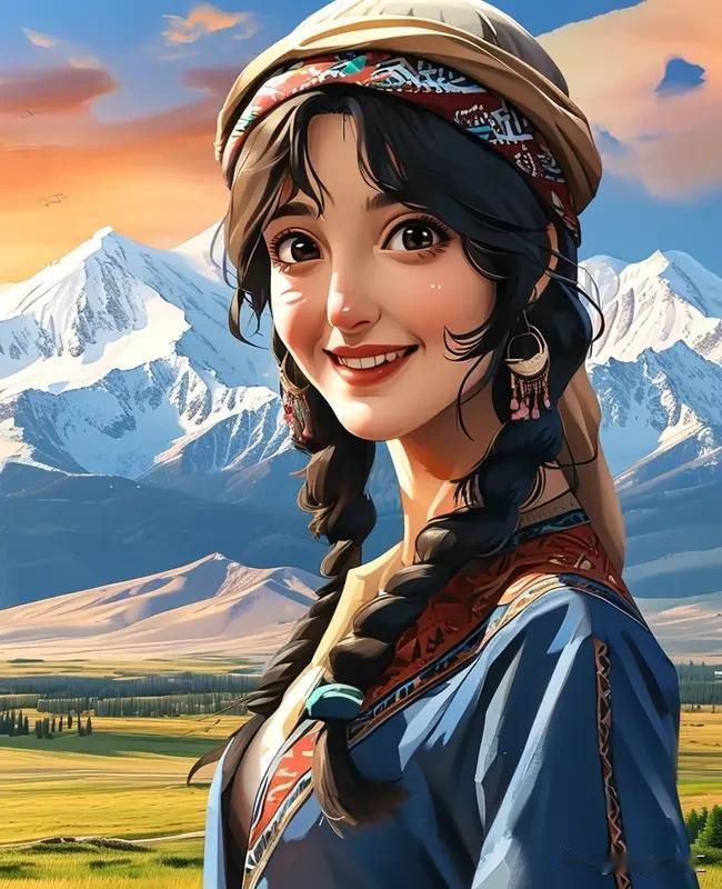 新疆女孩子漂亮那是多方面因素造就的。新疆地处亚洲中心，独特的地理位置和气候，让她